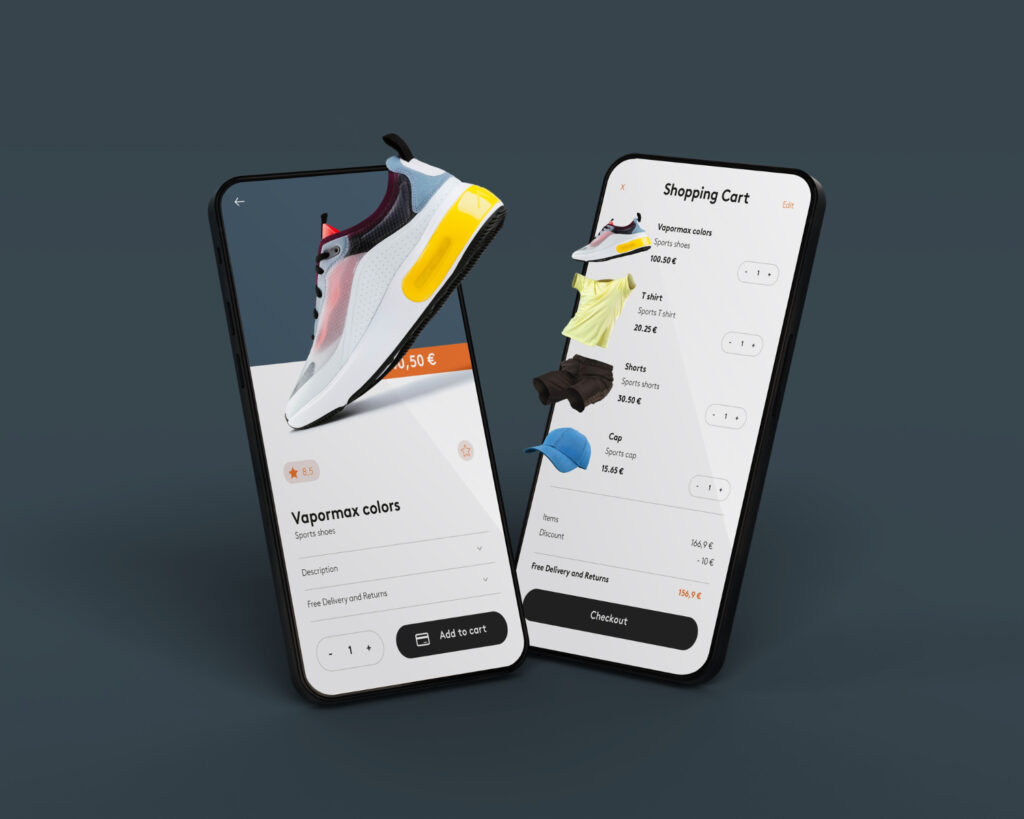 simple approach for Ecommerce mobile app design